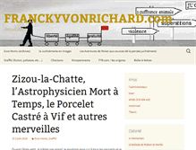 Tablet Screenshot of franckyvonrichard.com
